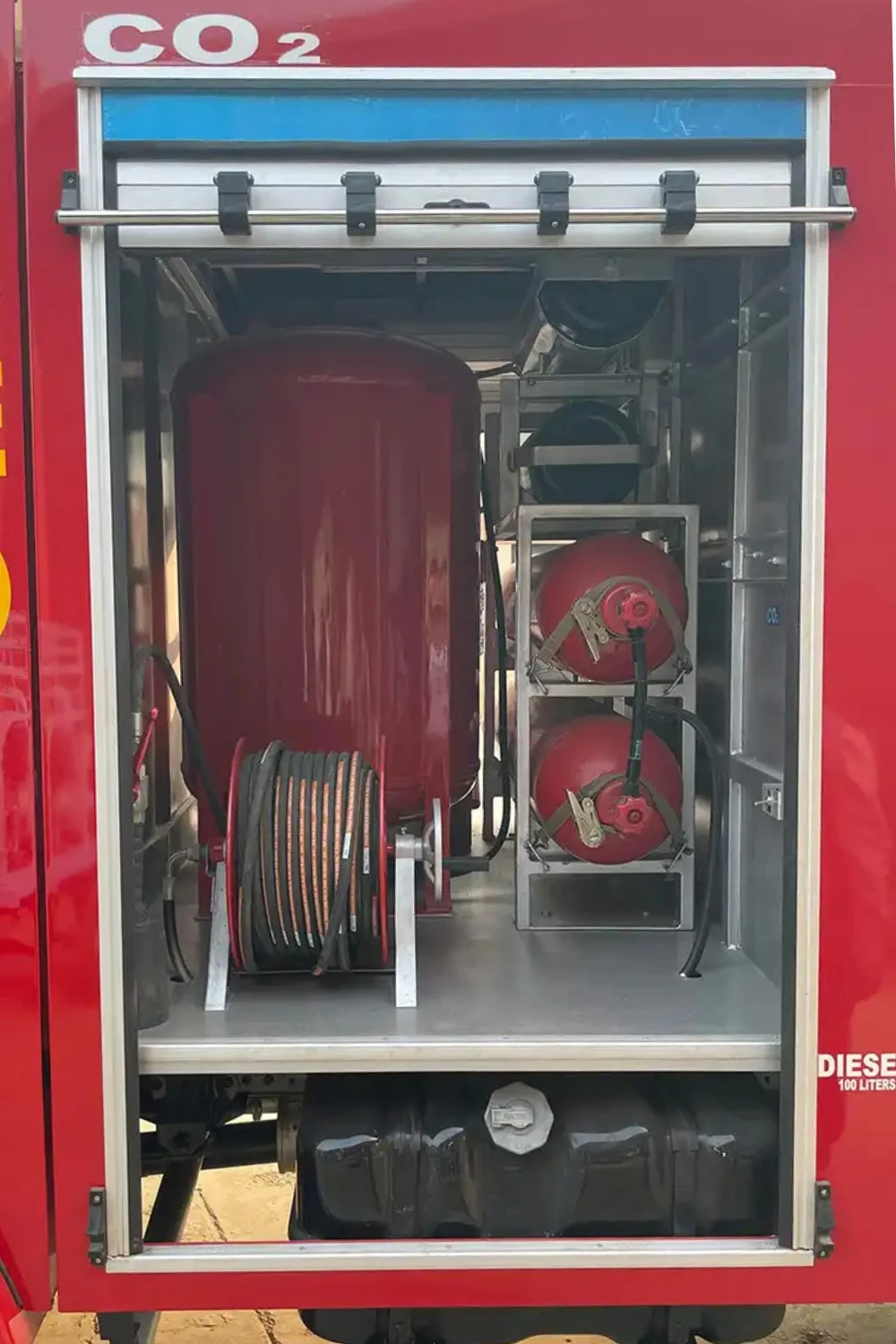 Forest Fire Vehicle storage detail